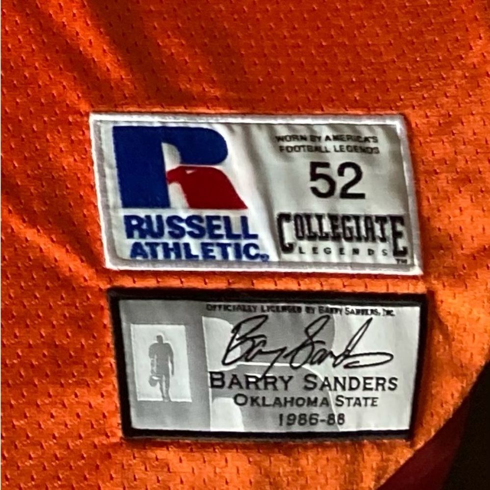 Barry Sanders Oklahoma State “Collegiate Legends” jersey (3XL)